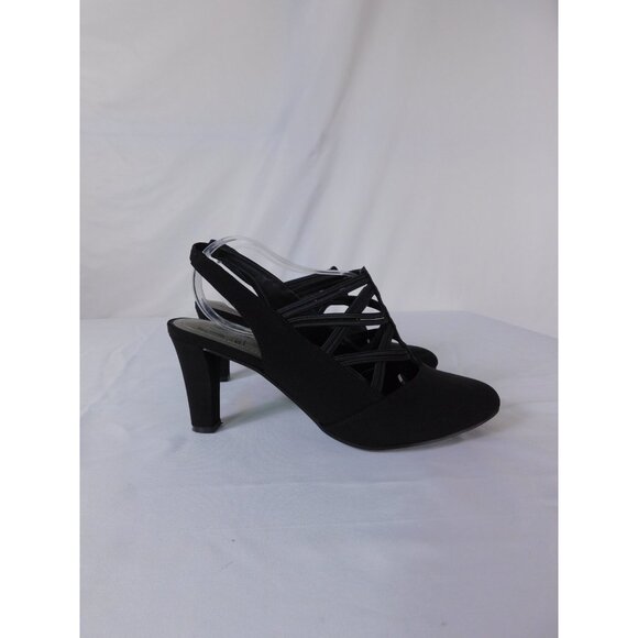 Impo Shoes - Impo Stretch Shoes Womens Size 8M Vilsie Heels Slingback Strappy Dress Comfort